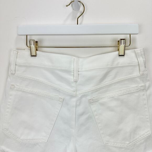 J.Crew Relaxed Denim Short White High Rise Classic Minimalist White 26 NWT - Picture 8 of 11